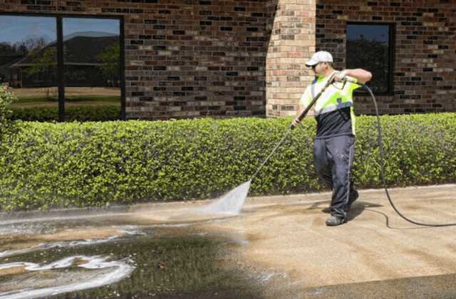 commercial concrete cleaning in irving